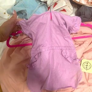 NWT small dress with glitter and ruffles